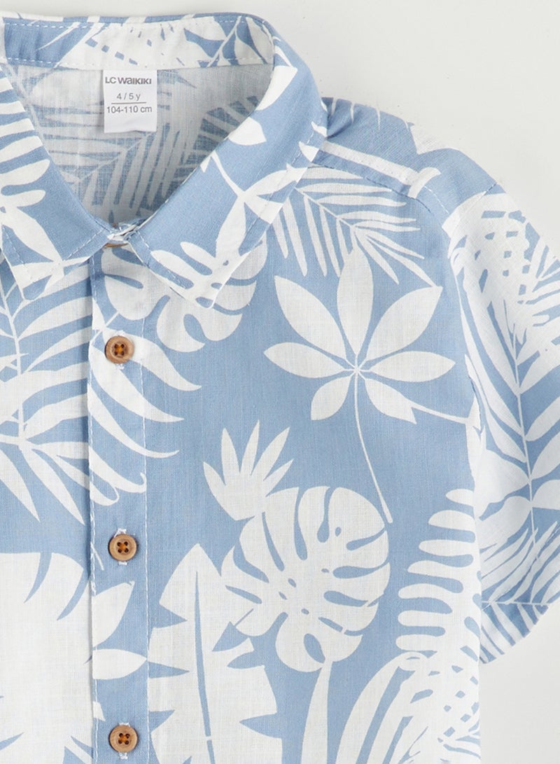 ال سي وايكيكي طقم قميص وشورت أولادي مطبوع (2 قطعة) - Image 3